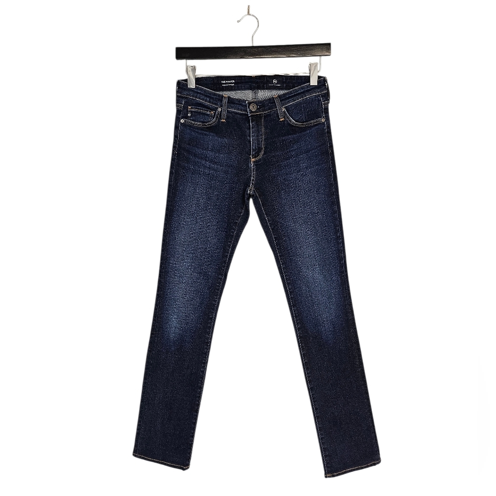 Ag Adriano Goldschmied The Harper Essential Straight Leg Dark Blue Jeans 25